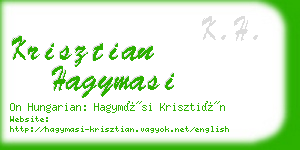 krisztian hagymasi business card